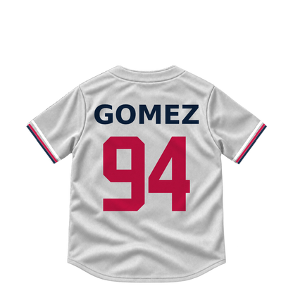 Minnesota Twins jersey keychain — Yoendrys Gomez #94. Exact saved player artwork preview.