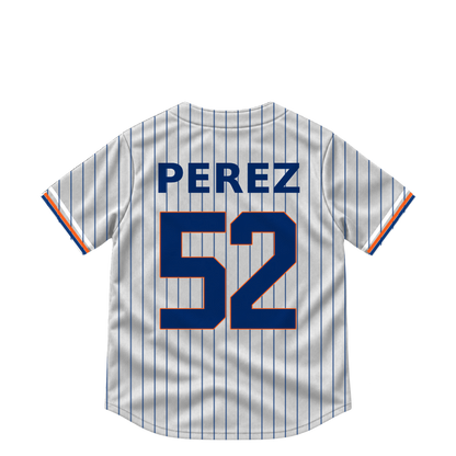 New York Mets jersey keychain — Cionel Perez #52. Exact saved player artwork preview.