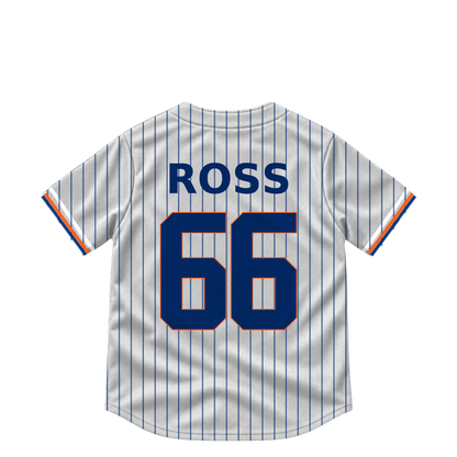 New York Mets jersey keychain — Dylan Ross #66. Exact saved player artwork preview.