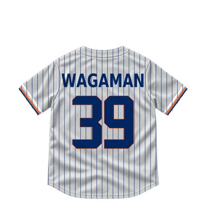 New York Mets jersey keychain — Eric Wagaman #39. Exact saved player artwork preview.