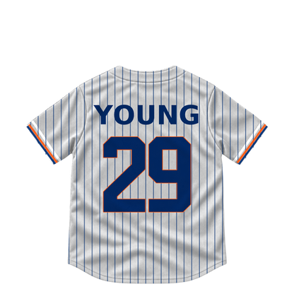 New York Mets jersey keychain — Jared Young #29. Exact saved player artwork preview.