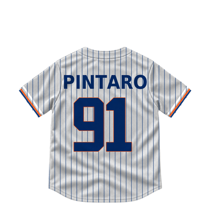 New York Mets jersey keychain — Jonathan Pintaro #91. Exact saved player artwork preview.