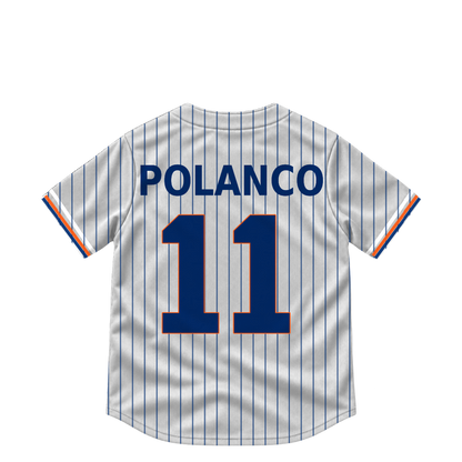 New York Mets jersey keychain — Jorge Polanco #11. Exact saved player artwork preview.