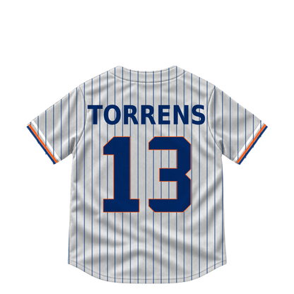 New York Mets jersey keychain — Luis Torrens #13. Exact saved player artwork preview.