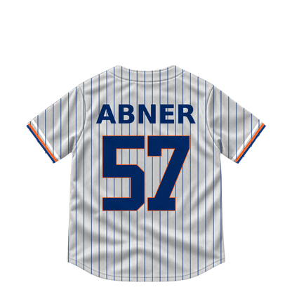 New York Mets jersey keychain — Philip Abner #57. Exact saved player artwork preview.