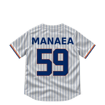 New York Mets jersey keychain — Sean Manaea #59. Exact saved player artwork preview.