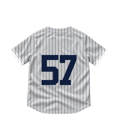New York Yankees jersey keychain — Angel Chivilli #57. Exact saved player artwork preview.