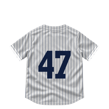 New York Yankees jersey keychain — Brent Headrick #47. Exact saved player artwork preview.