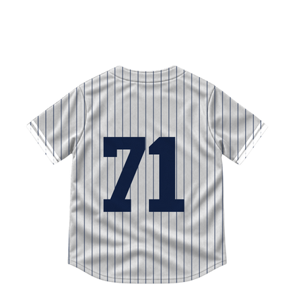 New York Yankees jersey keychain — Elmer Rodriguez #71. Exact saved player artwork preview.