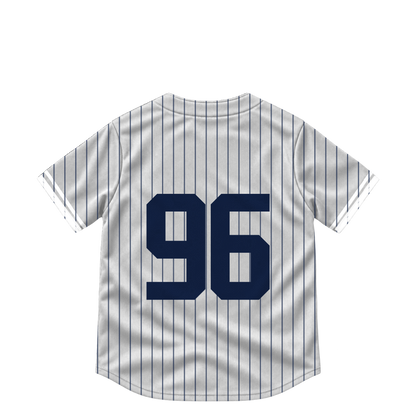 New York Yankees jersey keychain — George Lombard Jr. #96. Exact saved player artwork preview.