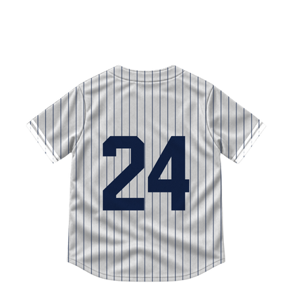New York Yankees jersey keychain — Jasson Dominguez #24. Exact saved player artwork preview.