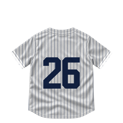 New York Yankees jersey keychain — Luis Garcia Jr. #26. Exact saved player artwork preview.