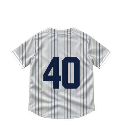 New York Yankees jersey keychain — Ryan Weathers #40. Exact saved player artwork preview.