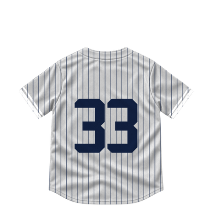 New York Yankees jersey keychain — Ryan Yarbrough #33. Exact saved player artwork preview.