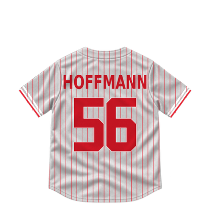 Philadelphia Phillies jersey keychain — Andrew Hoffmann #56. Exact saved player artwork preview.