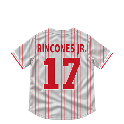 Philadelphia Phillies jersey keychain — Gabriel Rincones Jr. #17. Exact saved player artwork preview.