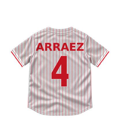 Philadelphia Phillies jersey keychain — Luis Arraez #4. Exact saved player artwork preview.