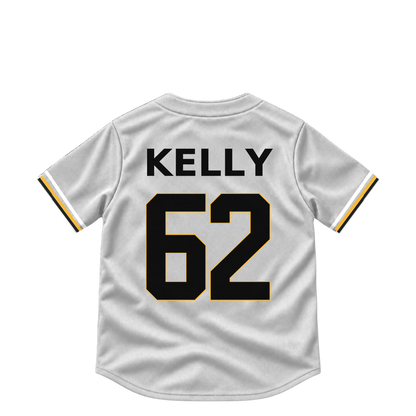 Pittsburgh Pirates jersey keychain — Antwone Kelly #62. Exact saved player artwork preview.