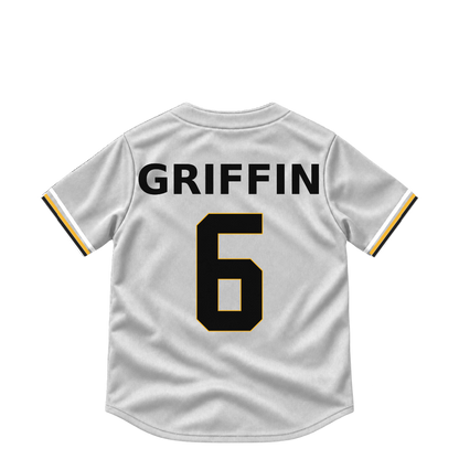 Pittsburgh Pirates jersey keychain — Konnor Griffin #6. Exact saved player artwork preview.
