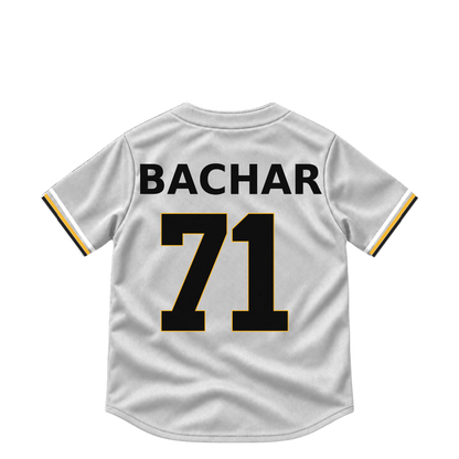 Pittsburgh Pirates jersey keychain — Lake Bachar #71. Exact saved player artwork preview.