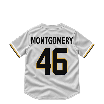 Pittsburgh Pirates jersey keychain — Mason Montgomery #46. Exact saved player artwork preview.