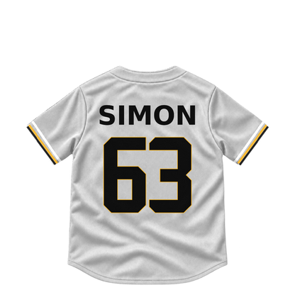 Pittsburgh Pirates jersey keychain — Ronny Simon #63. Exact saved player artwork preview.