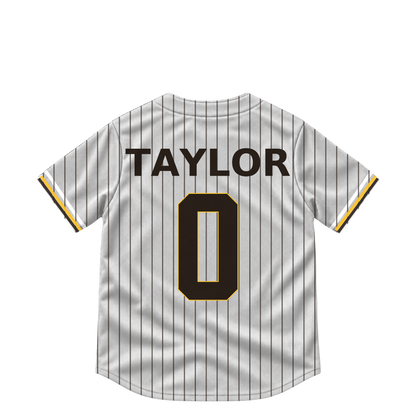 San Diego Padres jersey keychain — Samad Taylor #0. Exact saved player artwork preview.