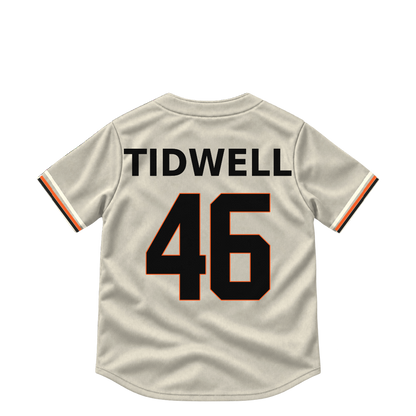 San Francisco Giants jersey keychain — Blade Tidwell #46. Exact saved player artwork preview.