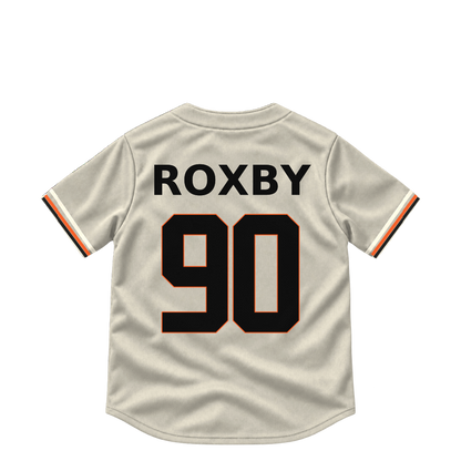San Francisco Giants jersey keychain — Braxton Roxby #90. Exact saved player artwork preview.