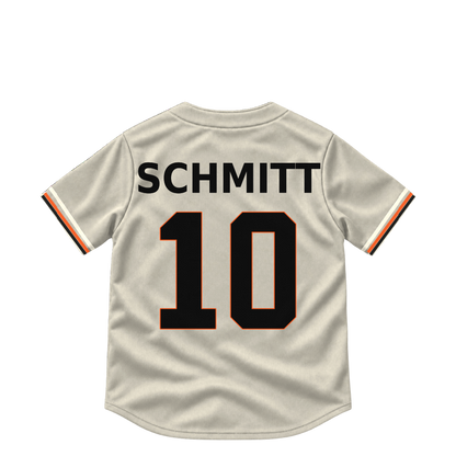 San Francisco Giants jersey keychain — Casey Schmitt #10. Exact saved player artwork preview.