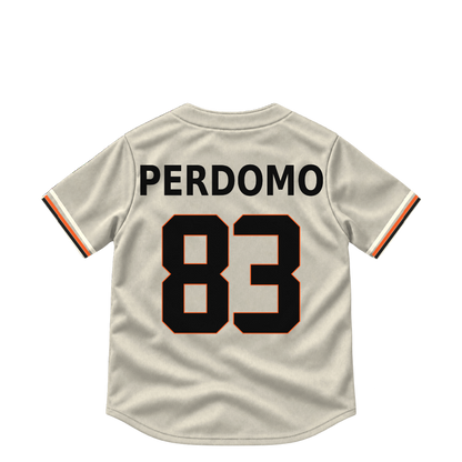 San Francisco Giants jersey keychain — Cesar Perdomo #83. Exact saved player artwork preview.