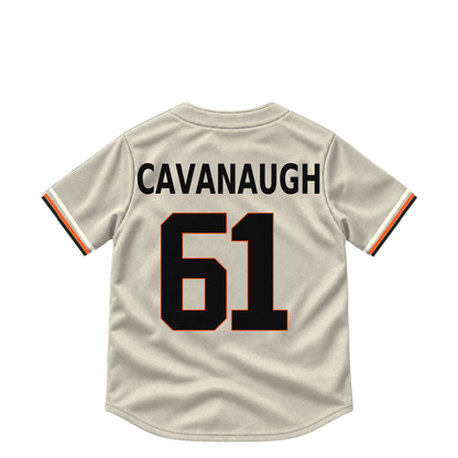 San Francisco Giants jersey keychain — Drew Cavanaugh #61. Exact saved player artwork preview.