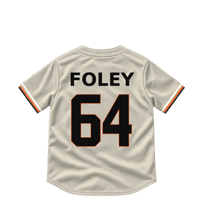 San Francisco Giants jersey keychain — Jason Foley #64. Exact saved player artwork preview.