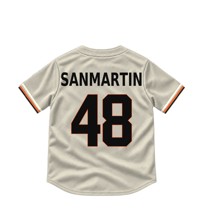 San Francisco Giants jersey keychain — Reiver Sanmartin #48. Exact saved player artwork preview.
