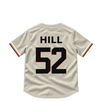 San Francisco Giants jersey keychain — Turner Hill #52. Exact saved player artwork preview.