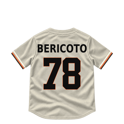 San Francisco Giants jersey keychain — Victor Bericoto #78. Exact saved player artwork preview.