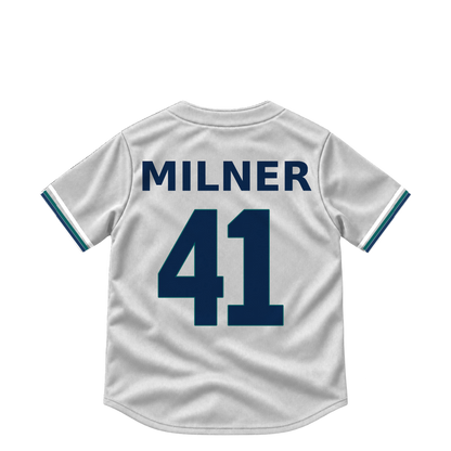 Seattle Mariners jersey keychain — Hoby Milner #41. Exact saved player artwork preview.