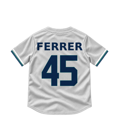 Seattle Mariners jersey keychain — José A. Ferrer #45. Exact saved player artwork preview.