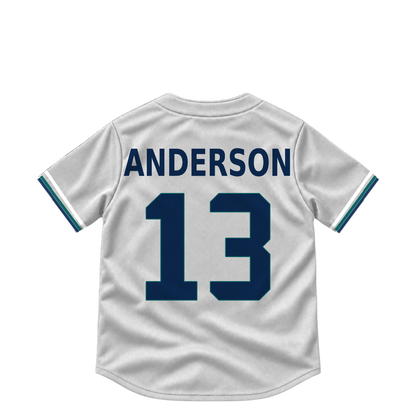 Seattle Mariners jersey keychain — Kade Anderson #13. Exact saved player artwork preview.
