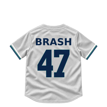 Seattle Mariners jersey keychain — Matt Brash #47. Exact saved player artwork preview.