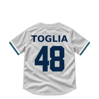 Seattle Mariners jersey keychain — Michael Toglia #48. Exact saved player artwork preview.
