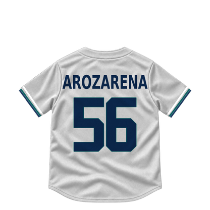 Seattle Mariners jersey keychain — Randy Arozarena #56. Exact saved player artwork preview.