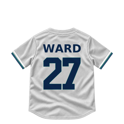 Seattle Mariners jersey keychain — Taylor Ward #27. Exact saved player artwork preview.