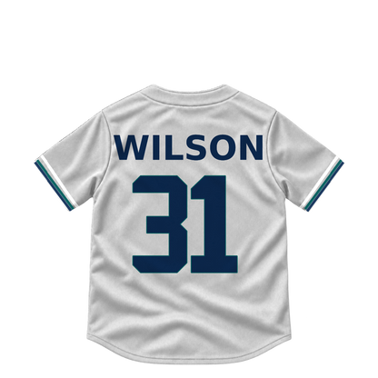 Seattle Mariners jersey keychain — Weston Wilson #31. Exact saved player artwork preview.
