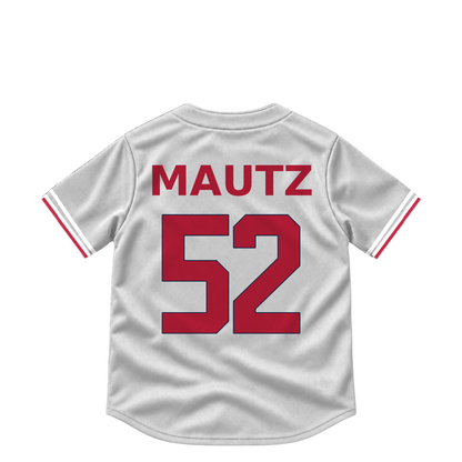 St. Louis Cardinals jersey keychain — Brycen Mautz #52. Exact saved player artwork preview.