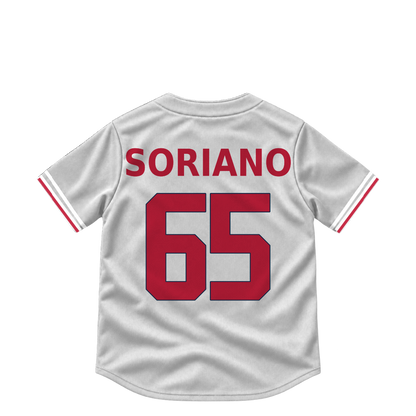 St. Louis Cardinals jersey keychain — George Soriano #65. Exact saved player artwork preview.