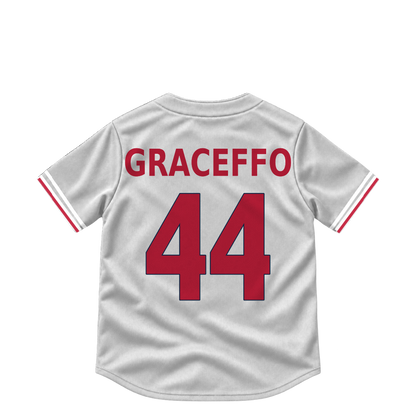 St. Louis Cardinals jersey keychain — Gordon Graceffo #44. Exact saved player artwork preview.