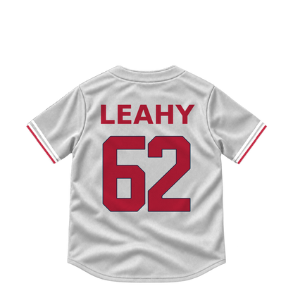 St. Louis Cardinals jersey keychain — Kyle Leahy #62. Exact saved player artwork preview.