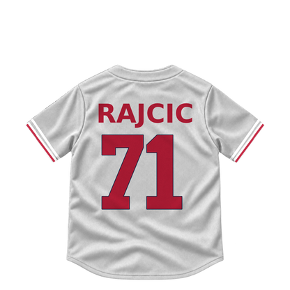 St. Louis Cardinals jersey keychain — Max Rajcic #71. Exact saved player artwork preview.