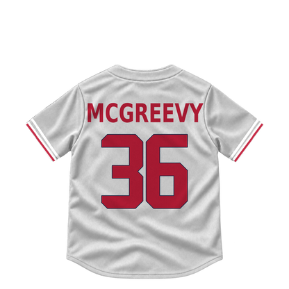 St. Louis Cardinals jersey keychain — Michael McGreevy #36. Exact saved player artwork preview.
